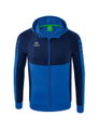 Erima Trainingsjacke Six Wings mit Kapuze (Baumwollmix, weich und bequem) royalblau/navyblau Herren